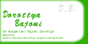 dorottya bajomi business card